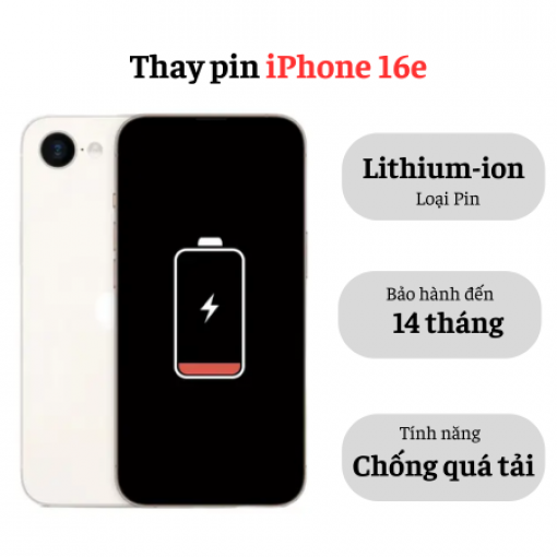 Thay pin iPhone 16e
