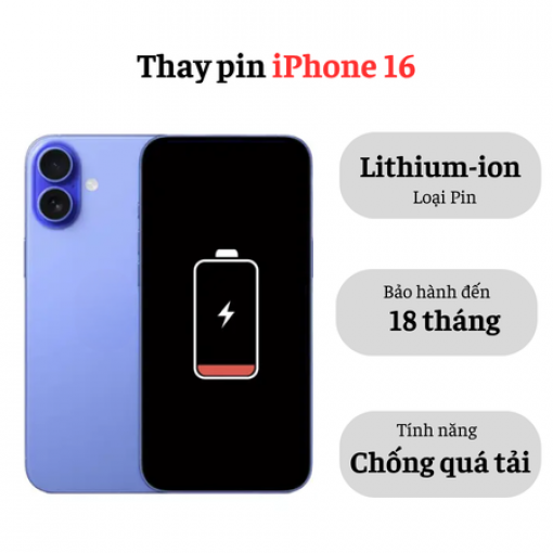Thay pin iPhone 16