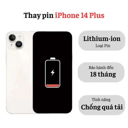 Thay pin iPhone 14 Plus