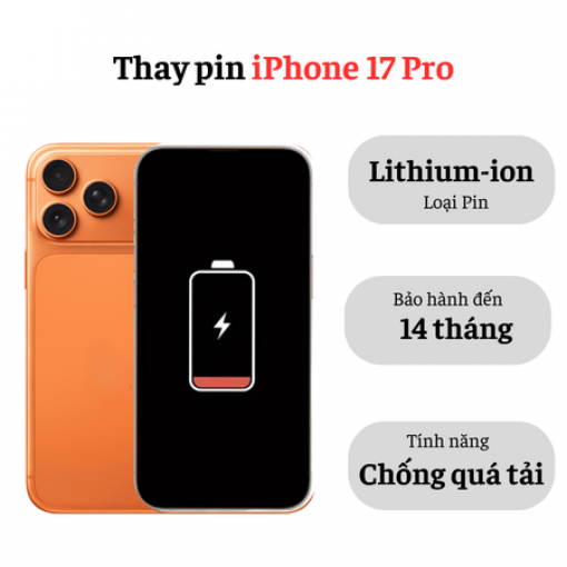 Thay pin iPhone 17 Pro