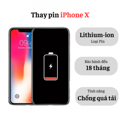 Thay pin iPhone X