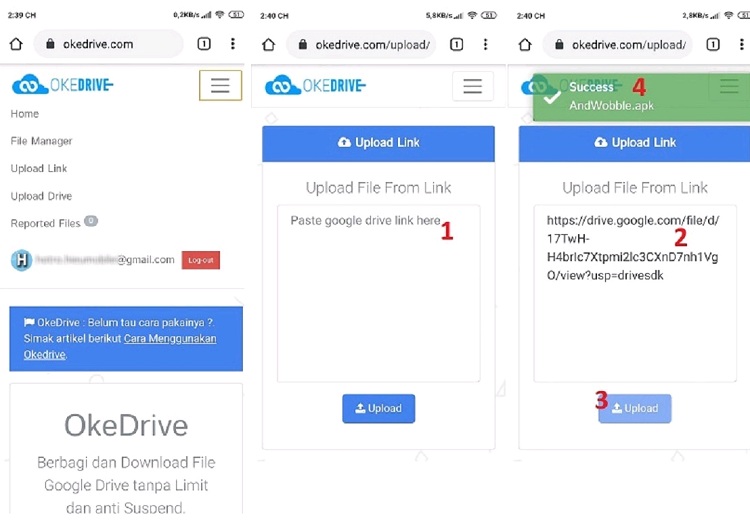 Một số bước cần làm để tải file bị giới hạn qua OkeDrive