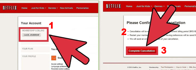 hủy đăng ký Netflix