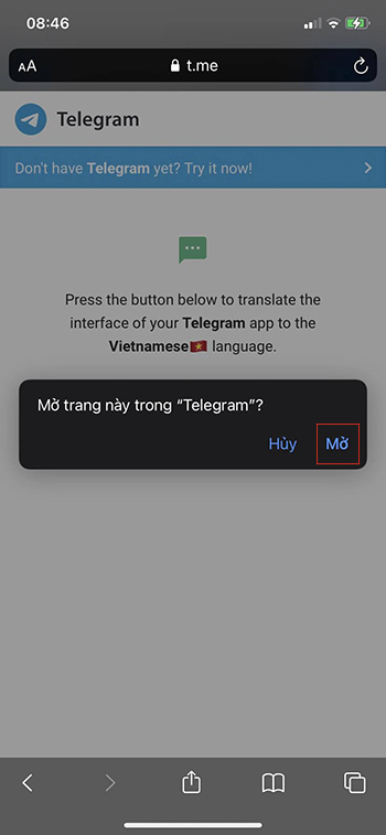 telegram tiếng việt