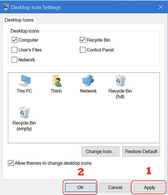 Cách đặt My Computer trở lại Desktop trên Windows 10