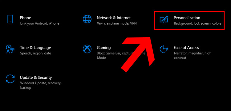 ẩn icon trên desktop Windows 10