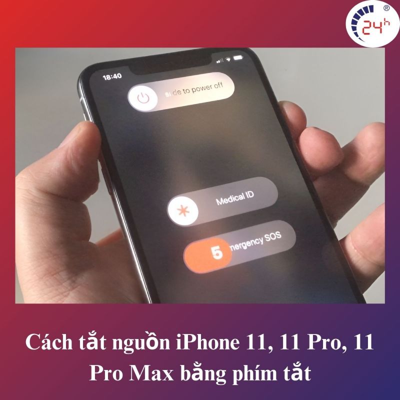 Cach tat nguon iPhone 11, 11 Pro, 11 Pro Max bang phim tat