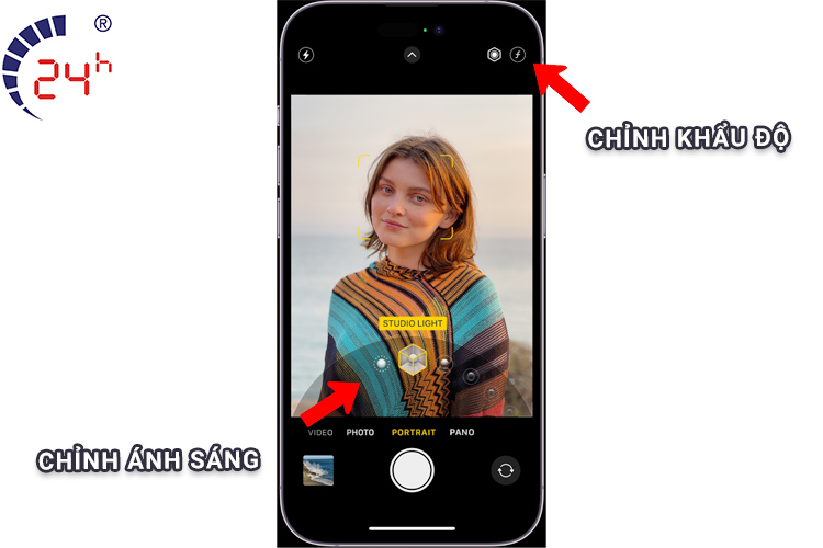 Điều chỉnh chế độ chụp chân dung iPhone 12