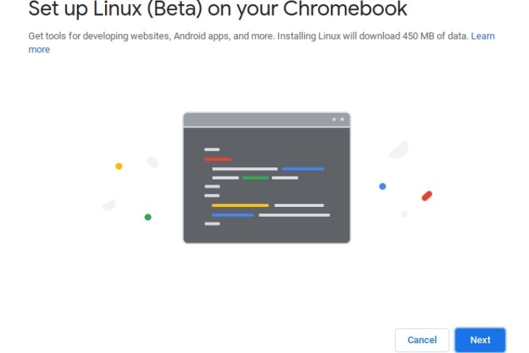 thiết lập hệ điều hành Linux trên Chromebook