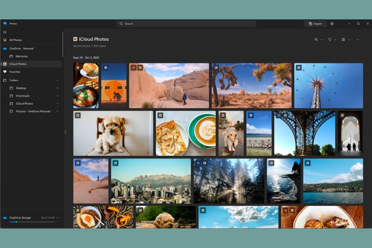 Tính năng Photos của Windows 11 được tích hợp trực tiếp với iCloud Photos