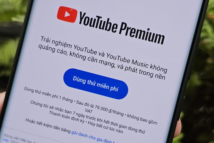Hướng dẫn mua Youtube PRemium bằng điện thoại