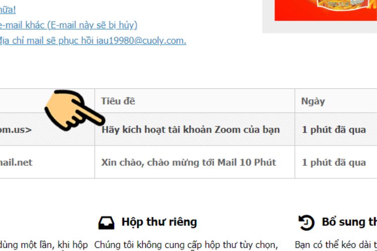 Cách tạo Zoom không giới hạn bằng đăng ký email ảo
