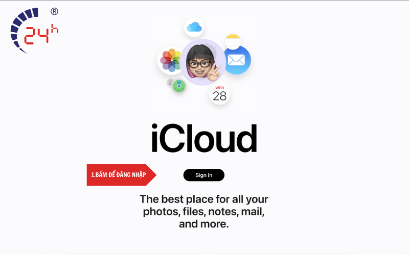 Truy cập trang web khôi phục iCloud