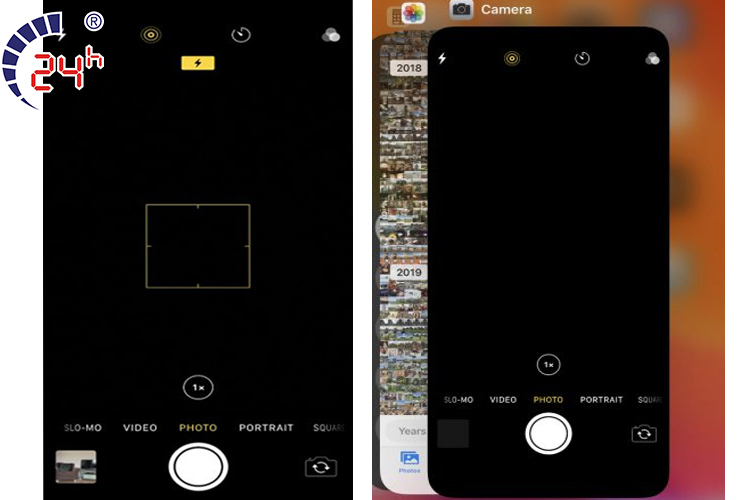 Camera iPhone hiện màn hình đen