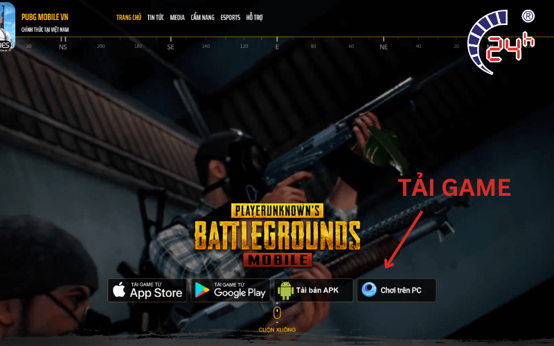 Cách tải PUBG Mobile trên Máy tính PC