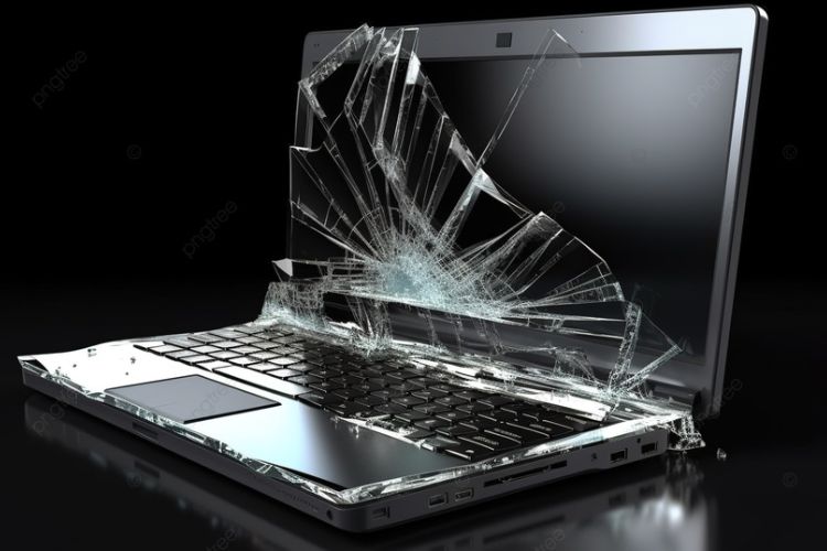 Màn hình Laptop bị vỡ, nứt khiến công việc thường ngày gây khó khăn