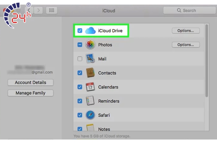 quyền truy cập các ứng dụng iCloud