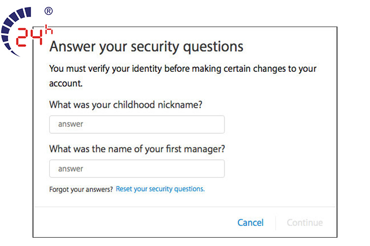 tra loi cau hoi bao mat de mo khoa icloud