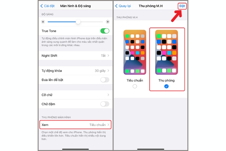 Tăng kích thước bàn phím iPhone trong cài đặt