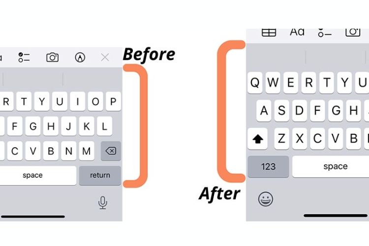 Tăng kích thước bàn phím iPhone với chế độ Zoom