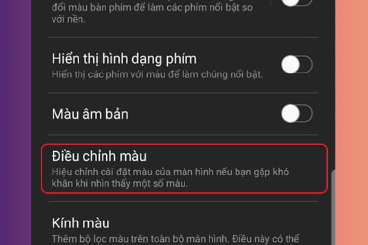 Tắt chức năng sửa màu, bạn cần biết!