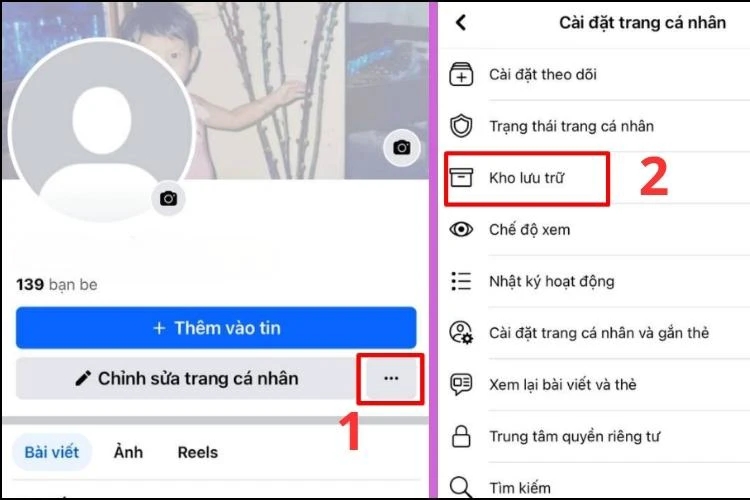 Cách lưu lại story cũ