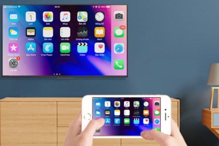 Cách phản chiếu màn hình iPhone lên tivi Samsung chi tiết