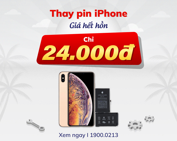 Thay pin iphone giá 24.000đ