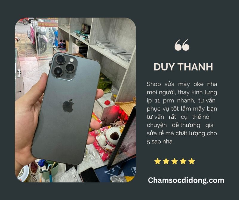 feedback thay kinh lung iphone 11 pro max re tai tphcm
