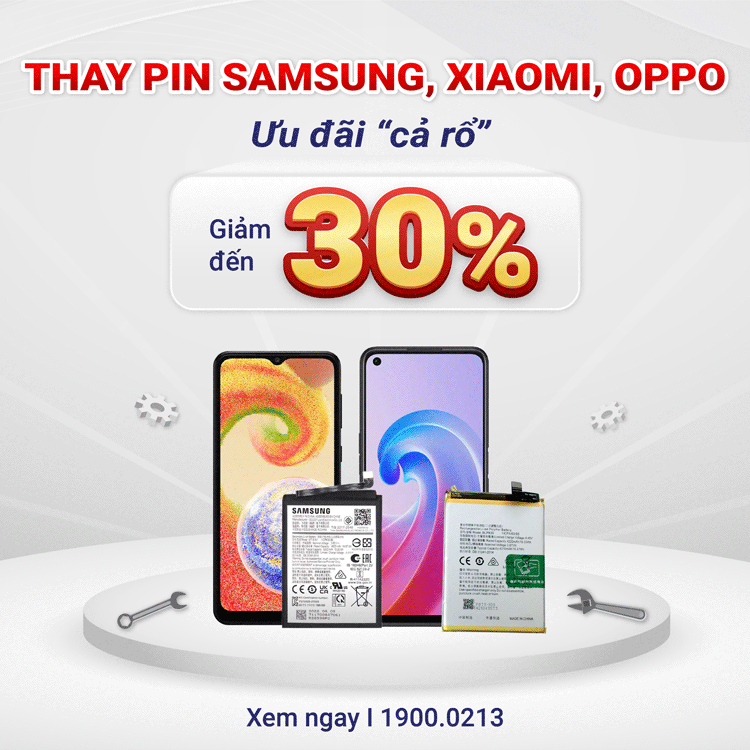 thay pin điện thoại android