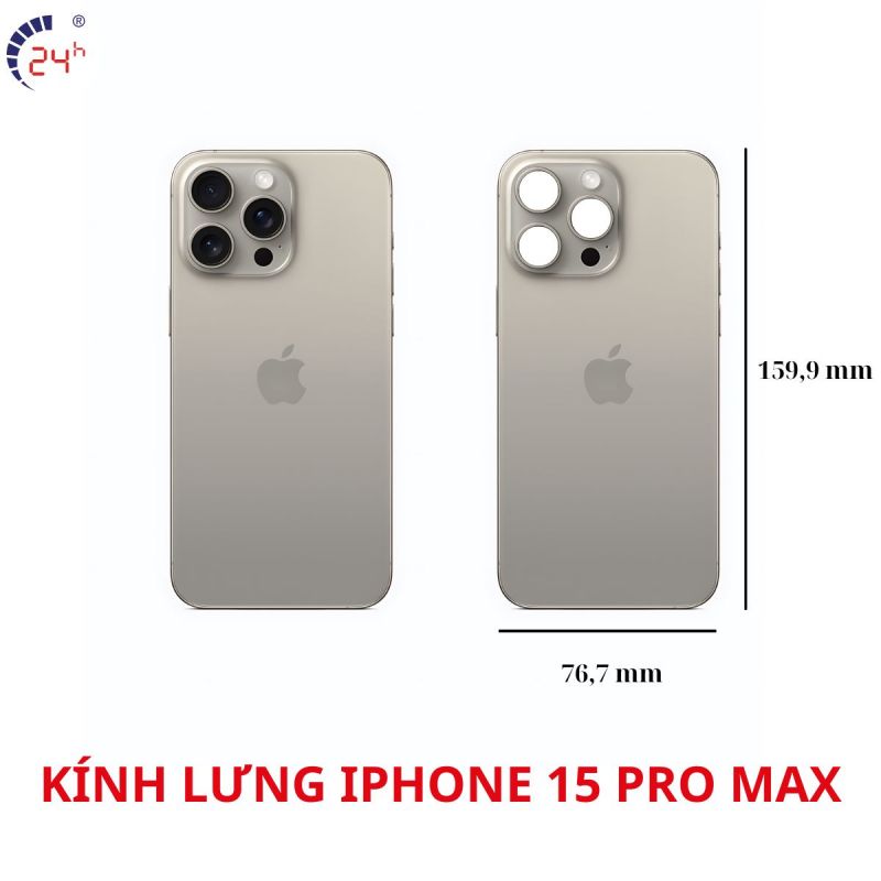 Kich thuoc cua kinh lung iPhone 15 Pro Max