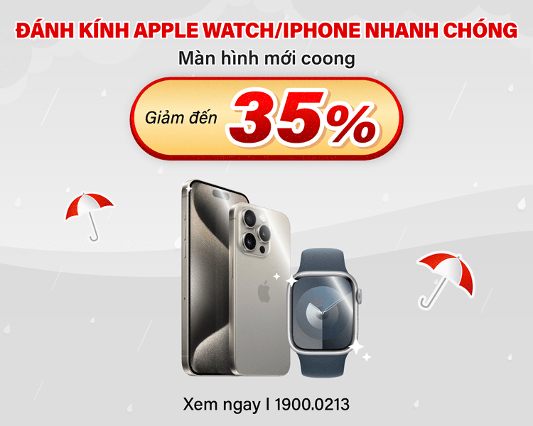 đánh bóng kính iphone, apple watch giá rẻ