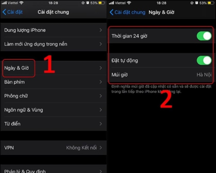 Cách sửa lỗi sai ngày, giờ, vùng khi sử dụng iMessage