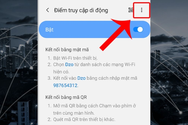 Đổi tên mạng khi chia sẻ 4G 