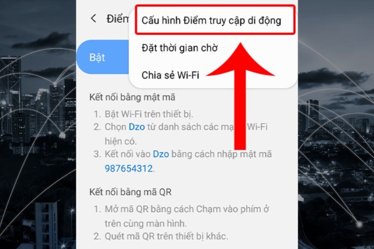 Đổi tên mạng khi phát 4G trên Samsung