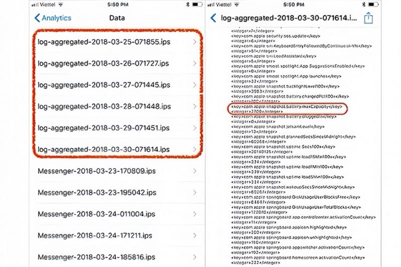 hướng dẫn xem dung lượng pin bằng tính năng Analytics