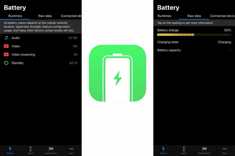 hướng dẫn kiểm tra dung lượng pin bằng ứng dụng Battery Life