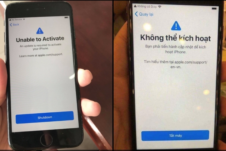 Dấu hiệu iPhone 7 bị hư ổ cứng