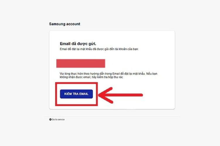 lấy lại mật khẩu Samsung Account