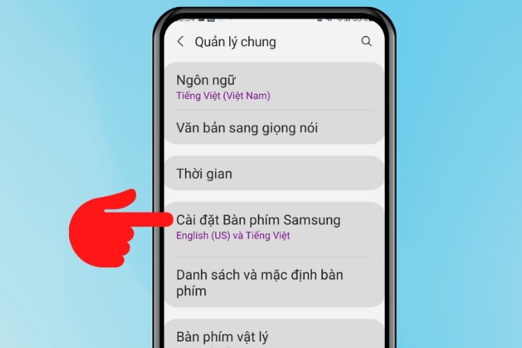 Thay đổi bố cục bàn phím Samsung