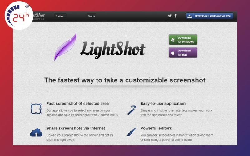 phần mềm Lightshot chụp ảnh màn hình laptop