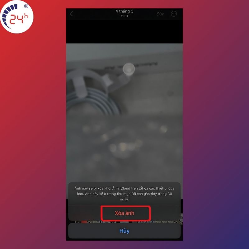 Cách xóa ảnh vĩnh viễn từ ứng dụng photos trên iPhone bước 2