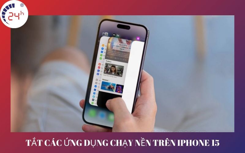 Tắt ứng dụng chạy nền trên iPhone bị đen màn hình 1 góc