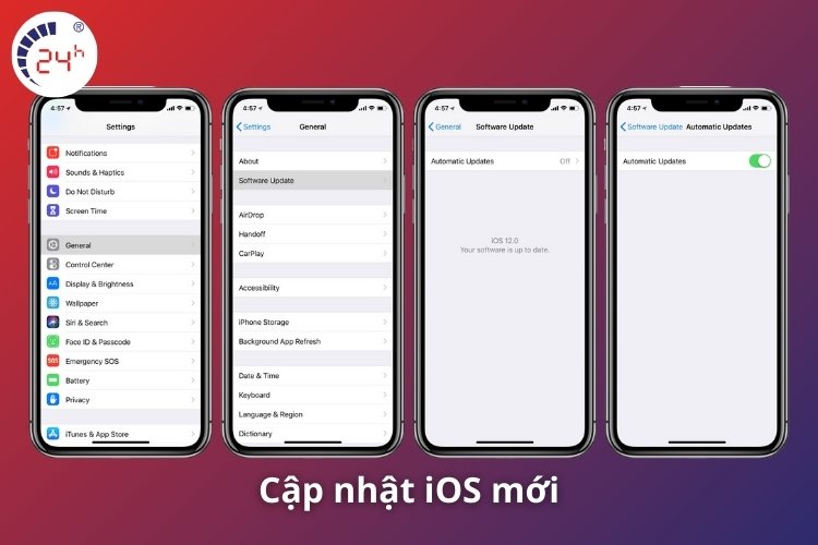 cập nhật ios mới khắc phục iphone bị nóng và giật lag