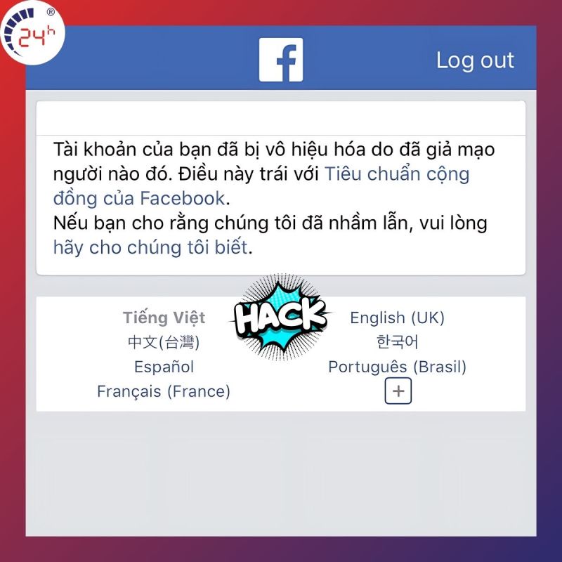 Lỗi đăng nhập fb trên iphone