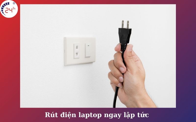 màn hình laptop bị vô nước nên rút điện khỏi ngay lập tức