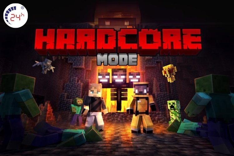 chế độ siêu khó hardcore trong minecraft pe 1.21.2