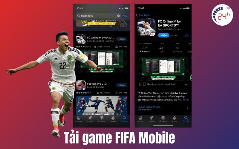 cách tải game Fifa Mobile mới nhất