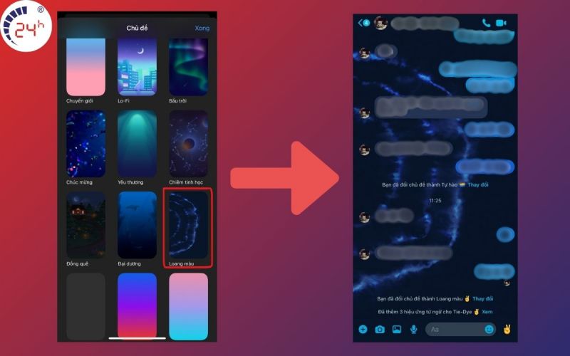 Lưu ý cách làm hình nền messenger trên iPhone