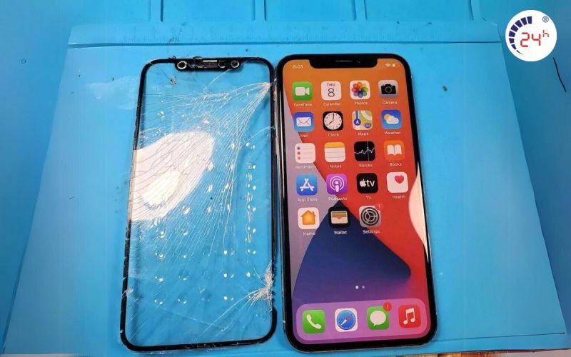 thay ép kính iPhone 12 thường giá bao nhiêu